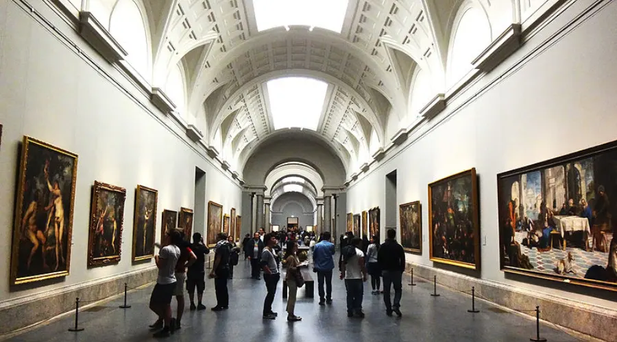 Interior of the Prado museum