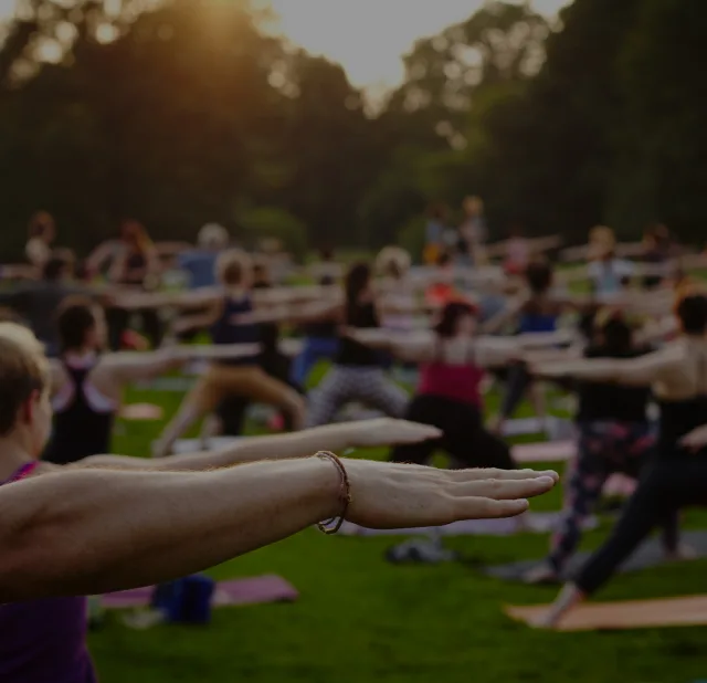 Yoga in Central Park, New York