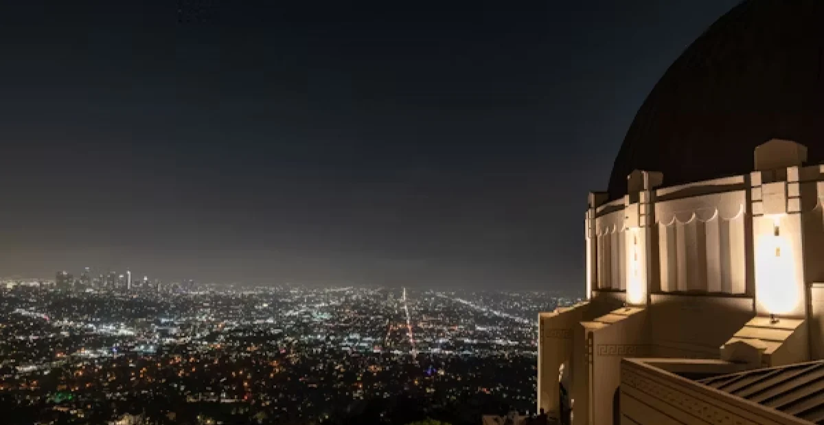 views of los angeles at night from the griffith observatory